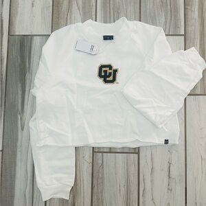 NWT; Hype & Vice; University of Colorado, Cropped, Long Sleeved Gameday, Medium